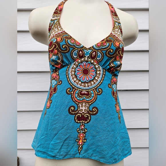 Nannette Lepore Beaded Boho Halter - Picture 16 of 16